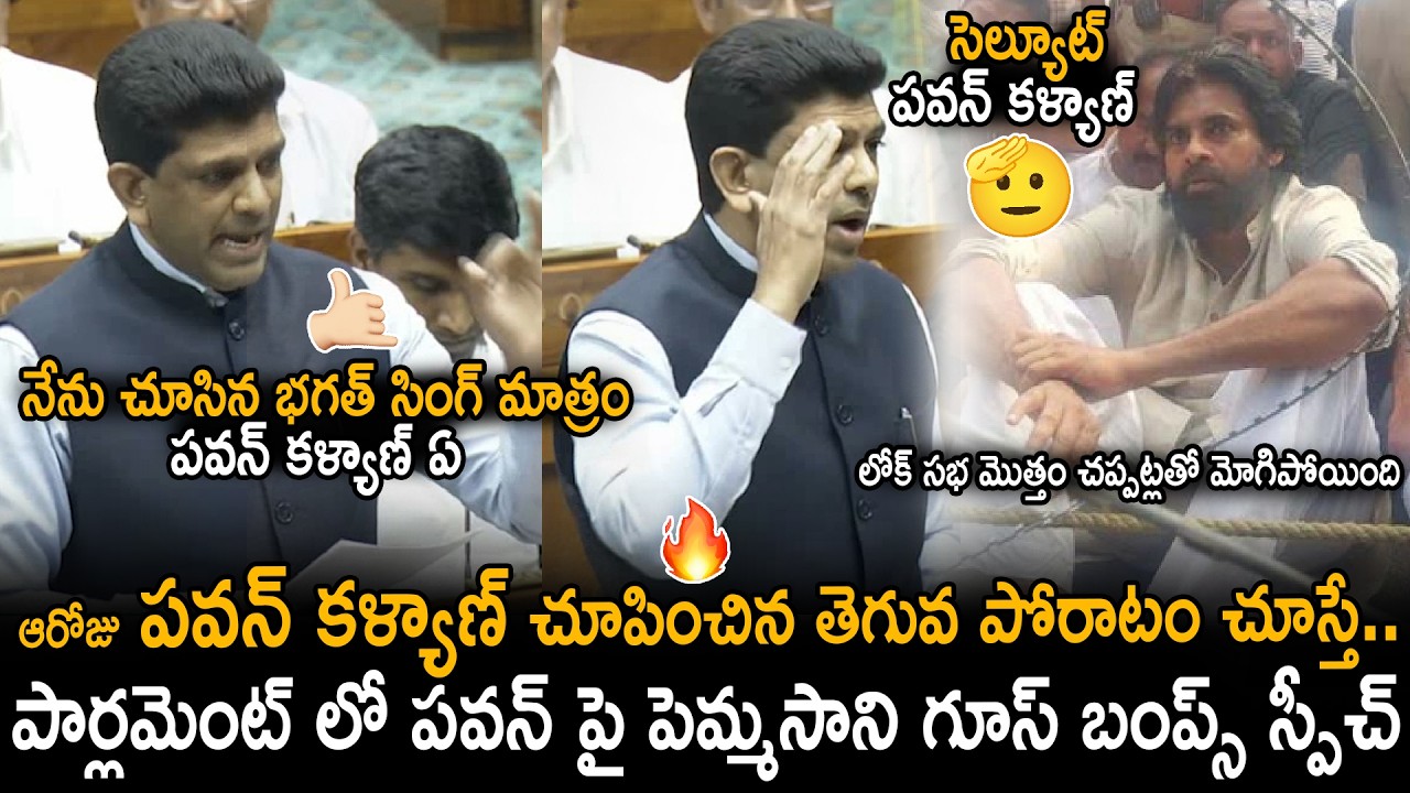 Pemmasani Chandra Sekhar Salutes Pawan Kalyan Fight For Amaravathi | Pemmasani Lok Sabha Speech |Stv