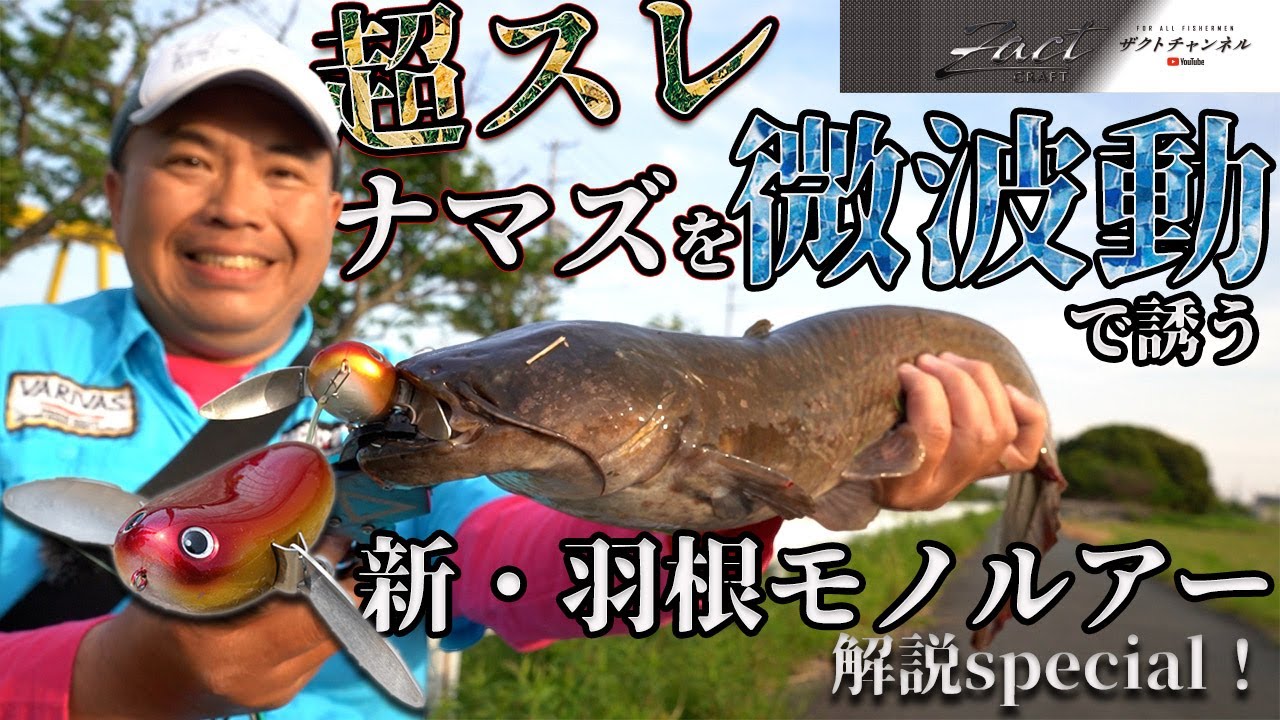超スレナマズを微波動で誘う　新・羽根モノルアー解説special