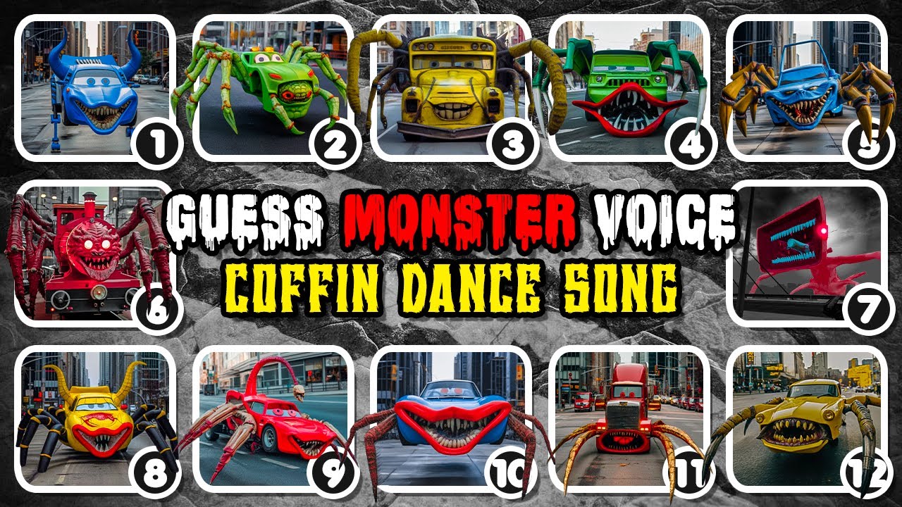 Guess the Eat MONSTER'S VOICE - All Eater Monster | Coffin Dance Meme