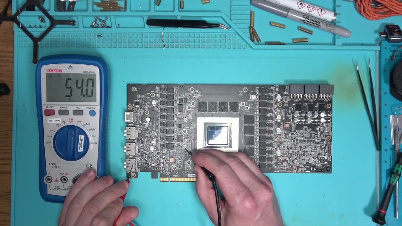 Ремонт AMD ASROCK 7900 XTX полосы на экране