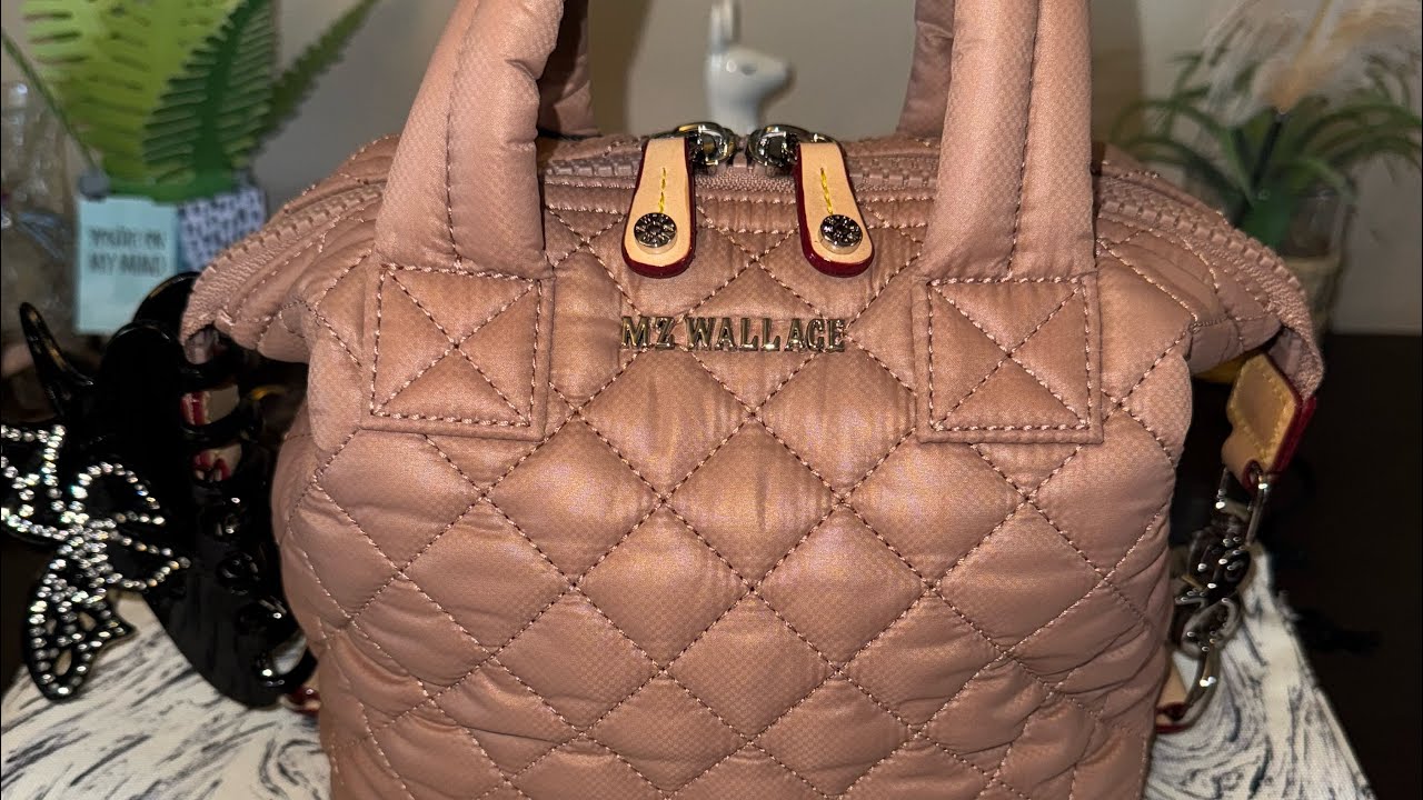 Mz Wallace micro sutton which was your favorite? What’s in my bag. Dusty rose, buff, black checkered