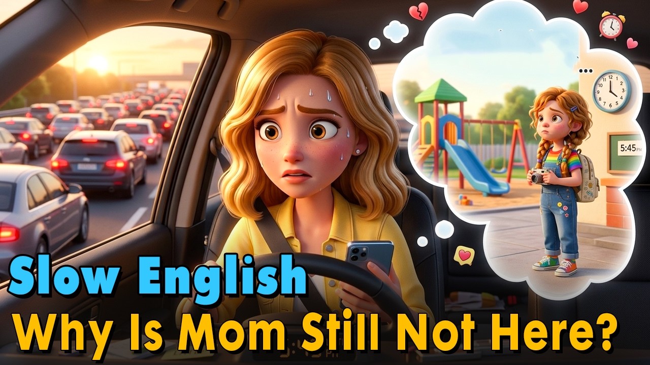 Mom Is Not Here Yet... | Easy English Listening Practice Story (A1-A2 Level)