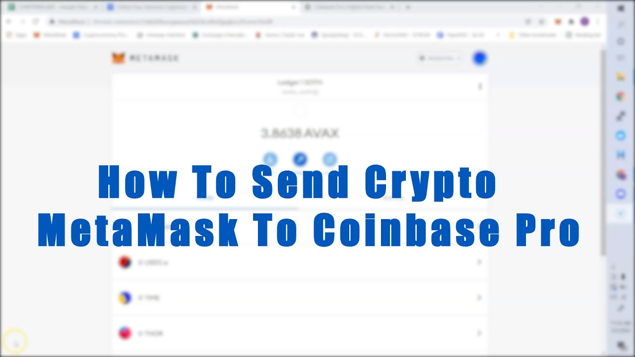 How to: Send Crypto from MetaMask to Coinbase Pro