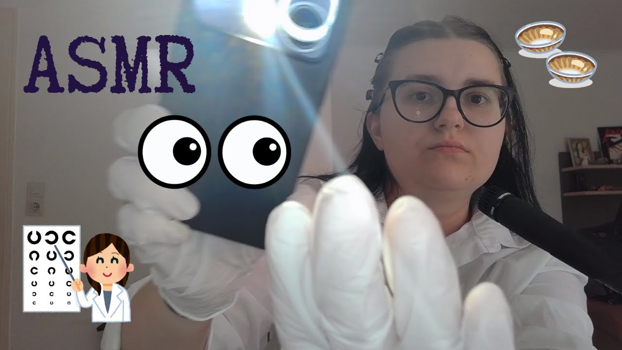 ASMR Окулист | Осмотр глаз | Подбор линз | Измерим зрение | Доктор| Eye Check | Contact Lens Fitting
