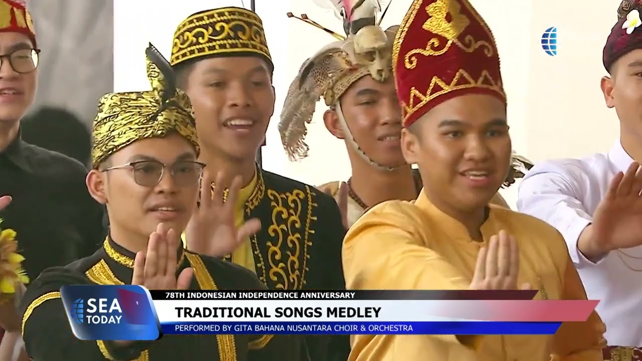 Gita Bahana Nusantara Choir & Orchestra at The 78th Indonesia's Independence Anniversary Ceremony