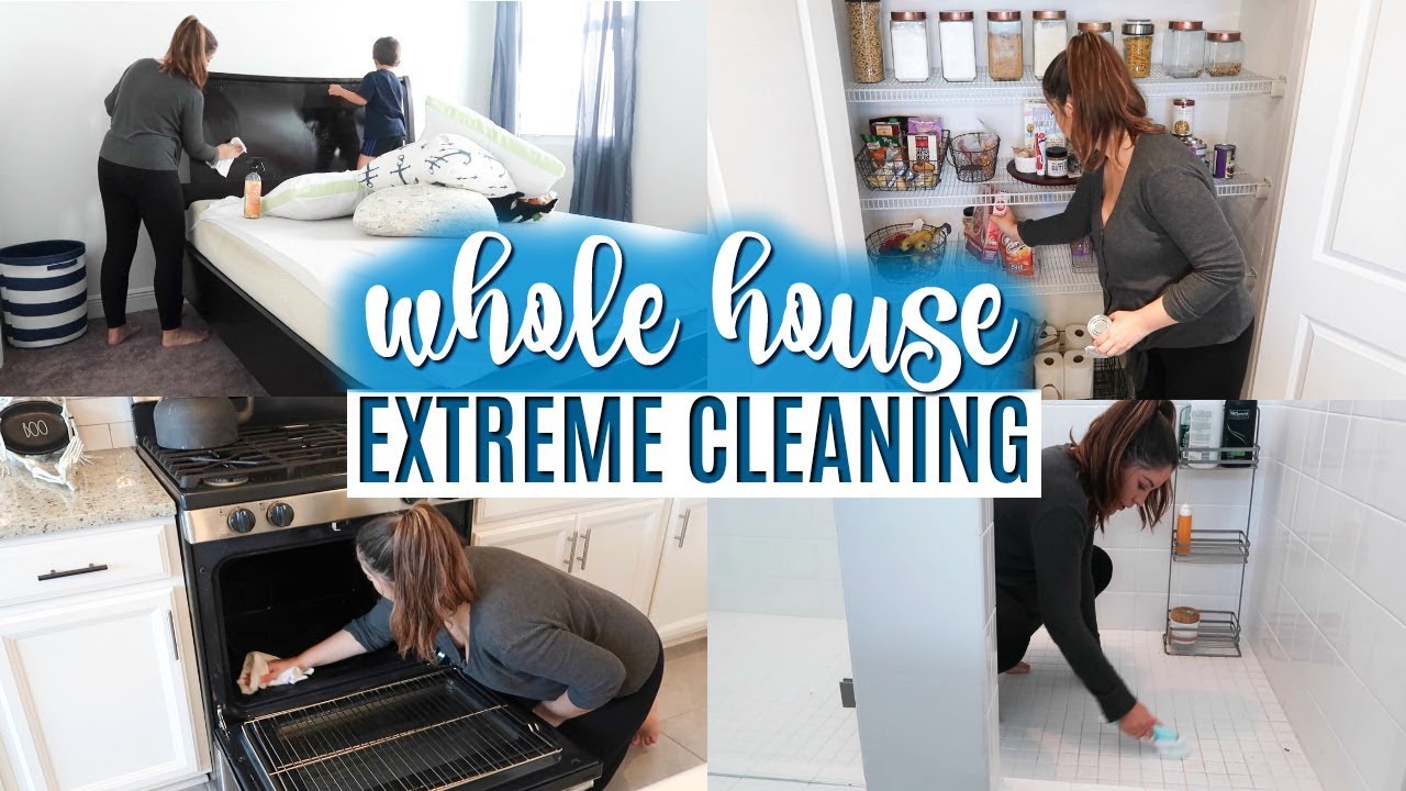 WHOLE HOUSE CLEAN WITH ME 2019 | EXTREME CLEANING MOTIVATION