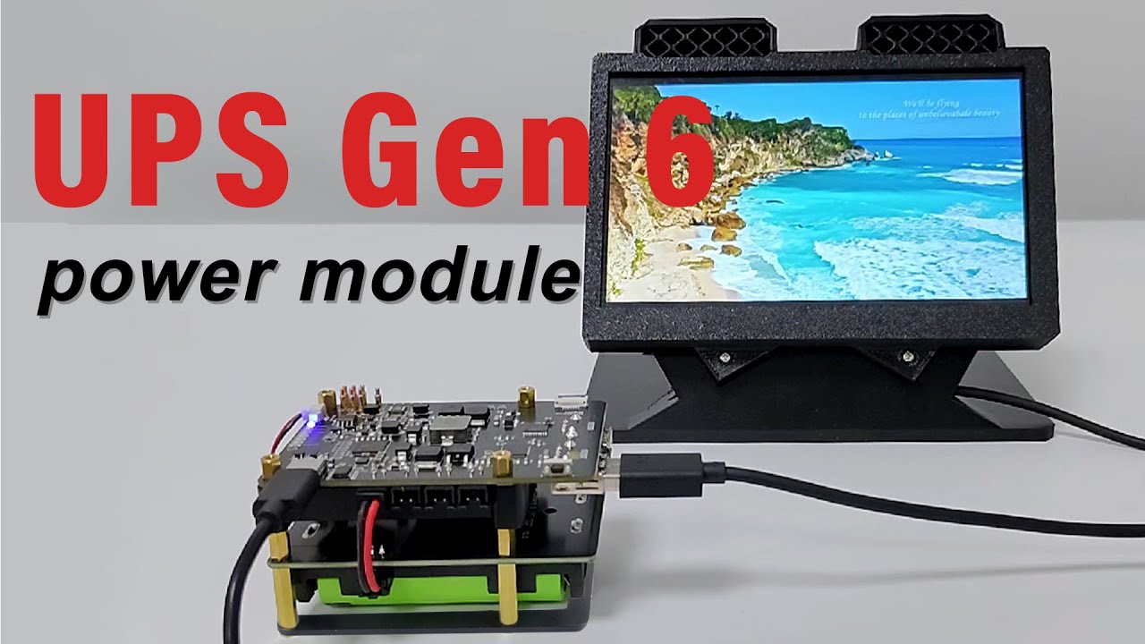 UPS Gen 6 power module compatible with Raspberry Pi 5/4B