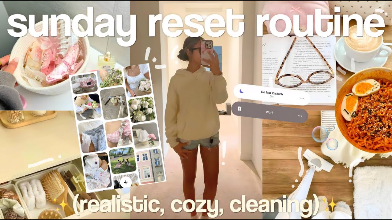🧖🏽‍♀️☁️РУТИНА ДЛЯ ВОСКРЕСНОЙ ПЕРЕЗАГРУЗКИ☁️🧖🏽‍♀️ (реалистичная, чистая, уютная)