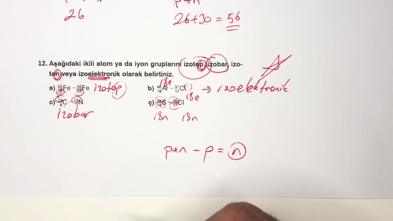 9.Sınıf Kimya 1.Dönem 1.Yazılı