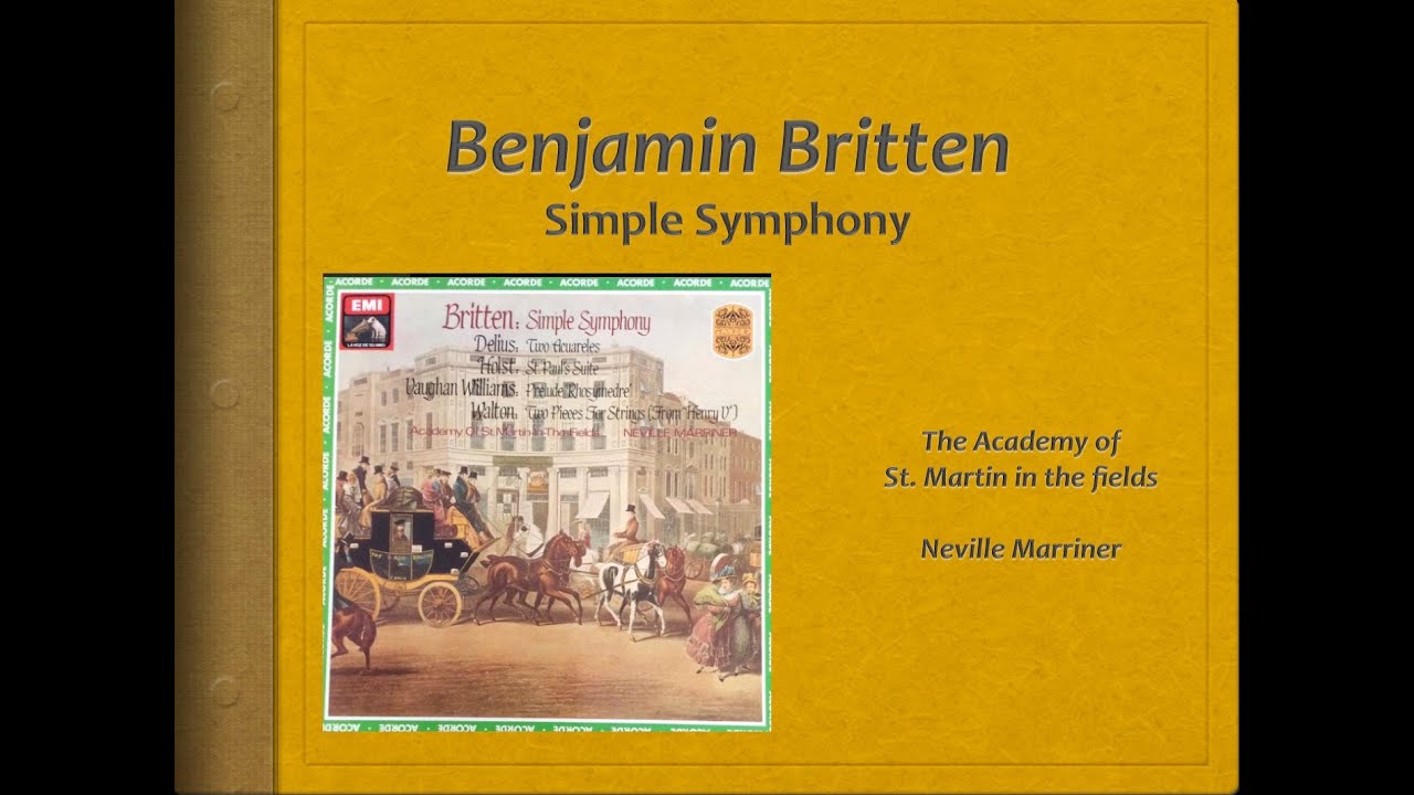 Britten, Simple Symphony - Video Score - ASMF, Marriner