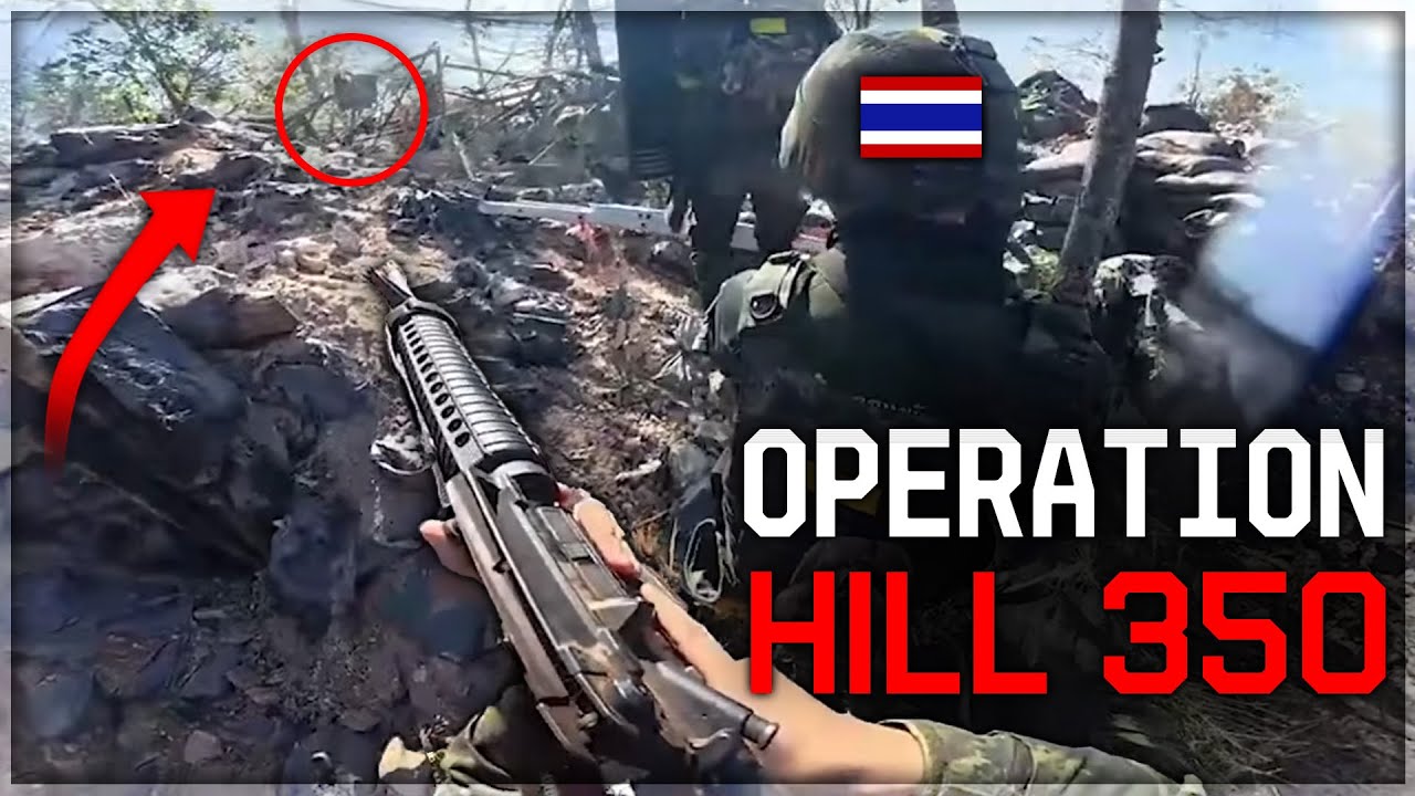 Thai Soldiers BATTLE Rebels for Temple on Hill 350 - The Battle for Prasat Ta Kwai