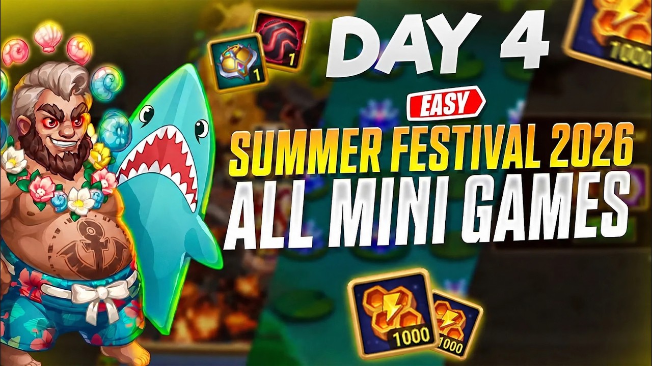 Hero Wars Summer Festival 2026 Mini Games Day 4 | FREE Coins & Honey Guide!
