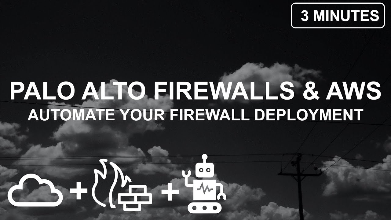 How to deploy a Palo Alto Firewall in AWS via CloudFormation to protect your WEB Servers.