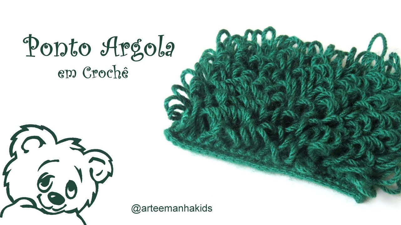 Ponto Argola  em Crochê