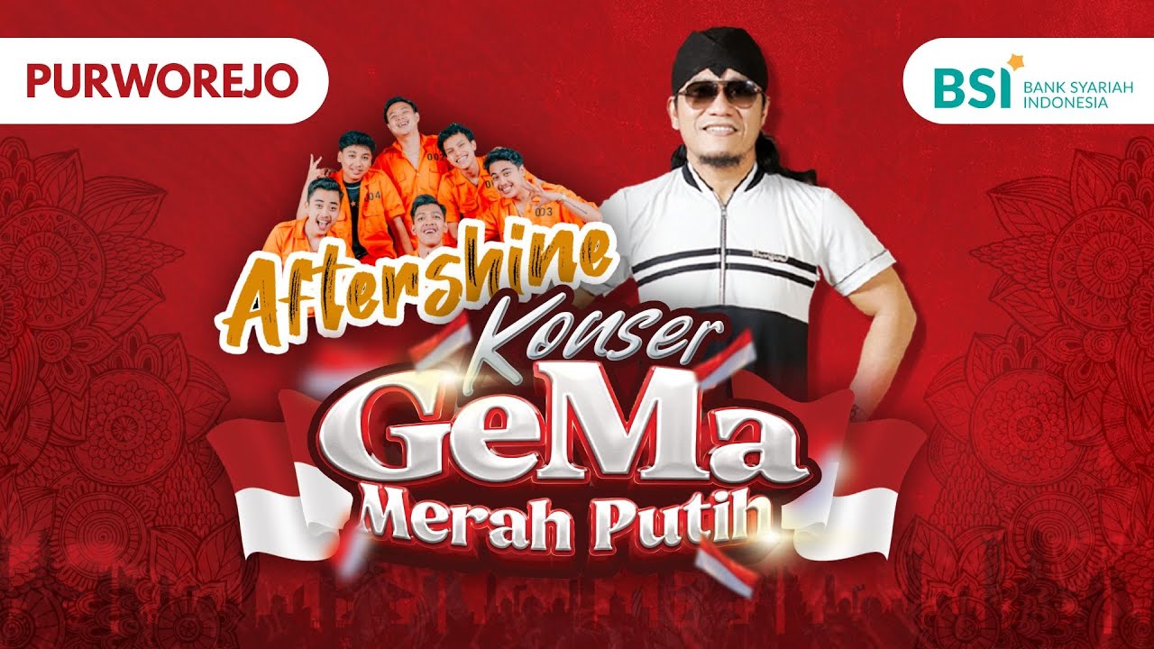 LIVE - KONSER GEMA MERAH PUTIH  | Gus Miftah & Aftershine | Lapangan Kemiri Purworejo
