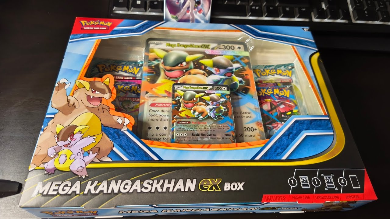 Mega kangaskhan ex box unboxing! 