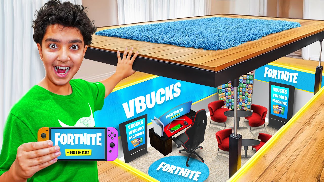 I Built a SECRET V-Bucks Store In My Room!