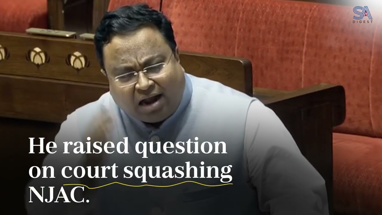 BJD MP Sasmit Patra questions the 5-judges bench's authority.