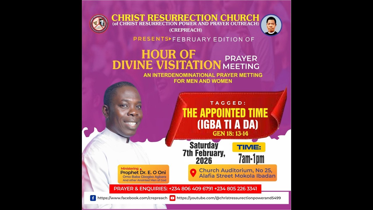 THE APPOINTED TIME (GEN 18: 13-14) BY PROPHET DR E.O. ONI