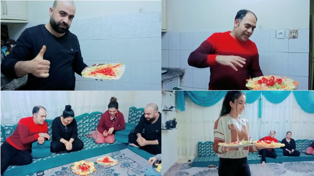 اليوم سوينا تحدي🍇🍎🍊🥕 بين فهيم وابراهيم 🥰 اعطونا رايكم بالصحن الفواكه