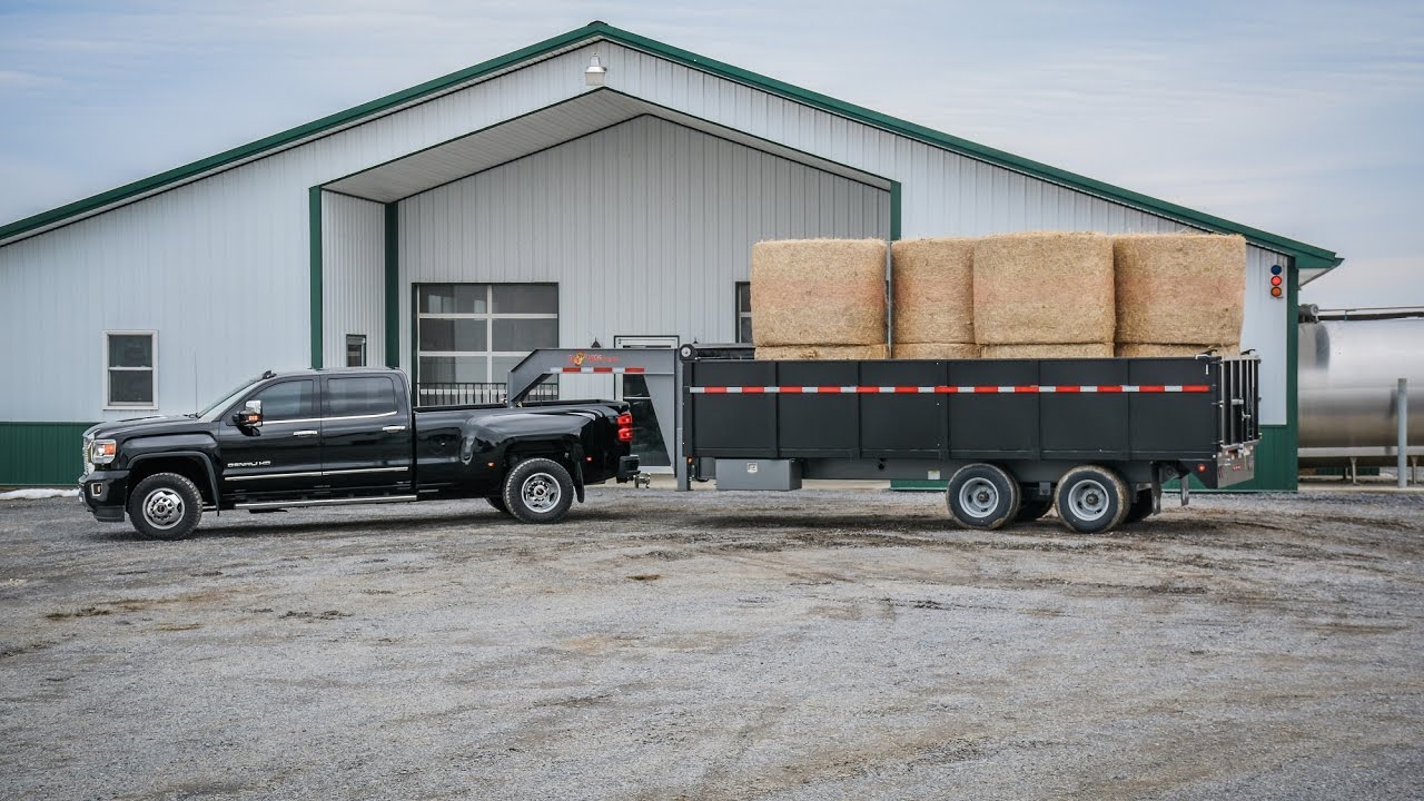 Bwise Goose-Neck Deck-Over Dump Trailer.