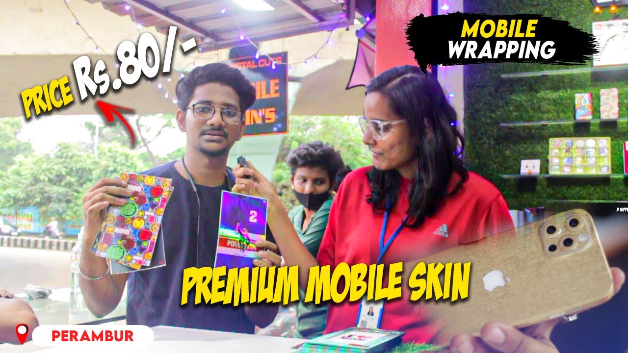 Mobile and laptop skins Rs.80/- | Premium Mobile Skins | Crystal Cuts - Perambur | D hippo