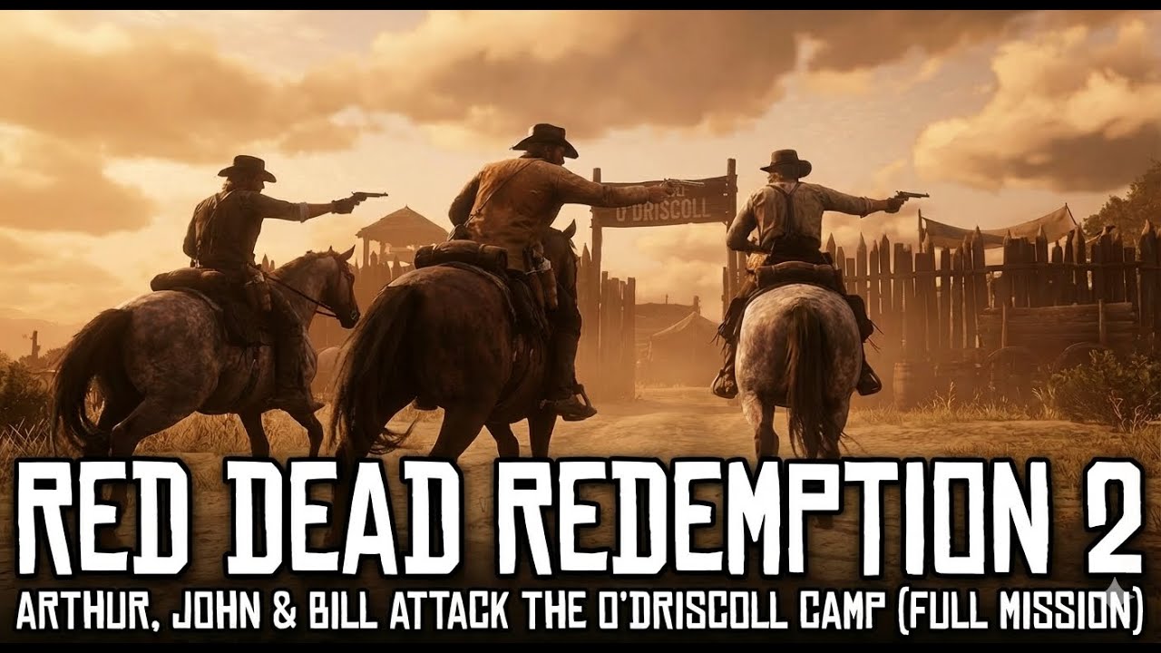 Arthur, John & Bill vs O’Driscolls | Red Dead Redemption 2 Camp Attack Gameplay