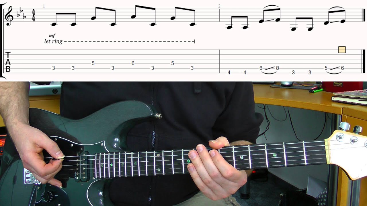 Gitarre lernen - Riffomat - Sweet Dreams von Marilyn Manson