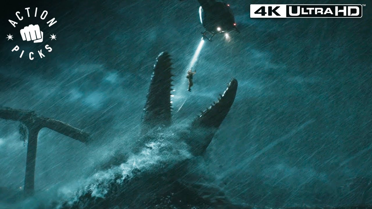 Opening Mosasaurus Attack | Jurassic World: Fallen Kingdom 4k