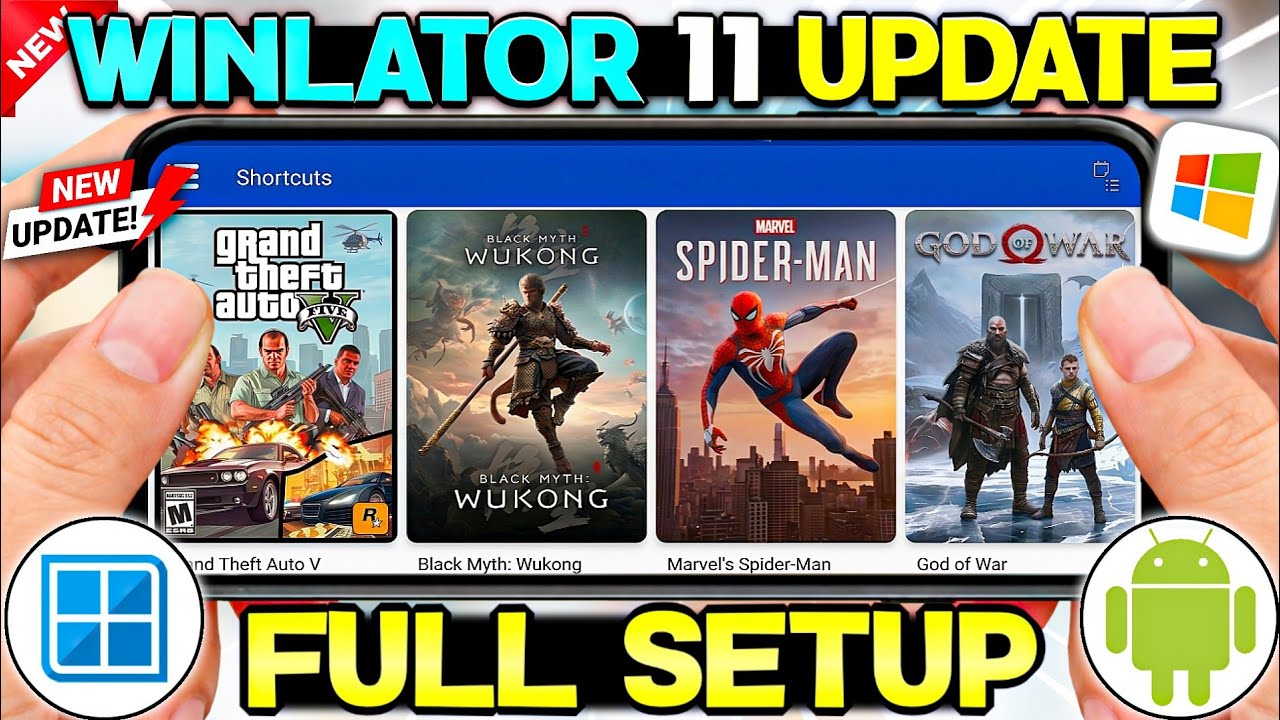🔥 Play PC Games On Android - Winlator Emulator v11.1 Update Is Here! | Full Setup & Best Settings
