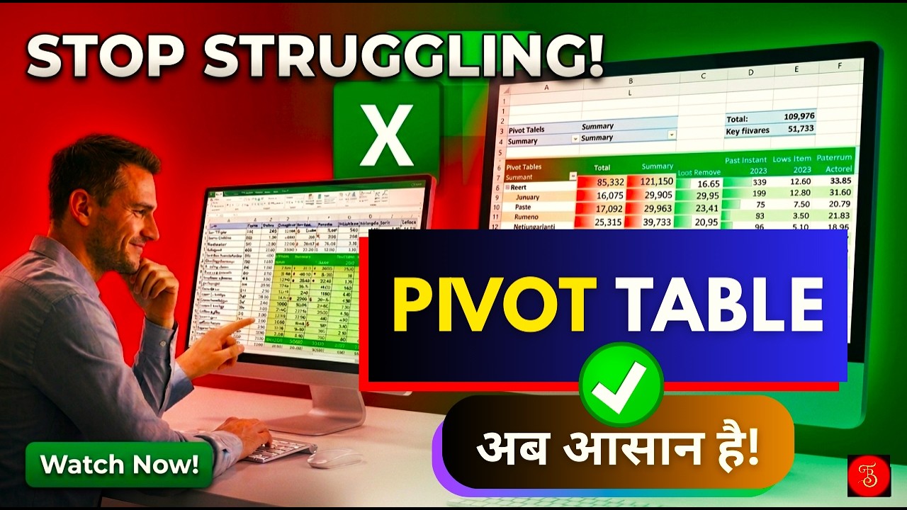 Excel Pivot Tables Explained in Just 10 Minutes | Hindi Tutorial 2026 for Beginners