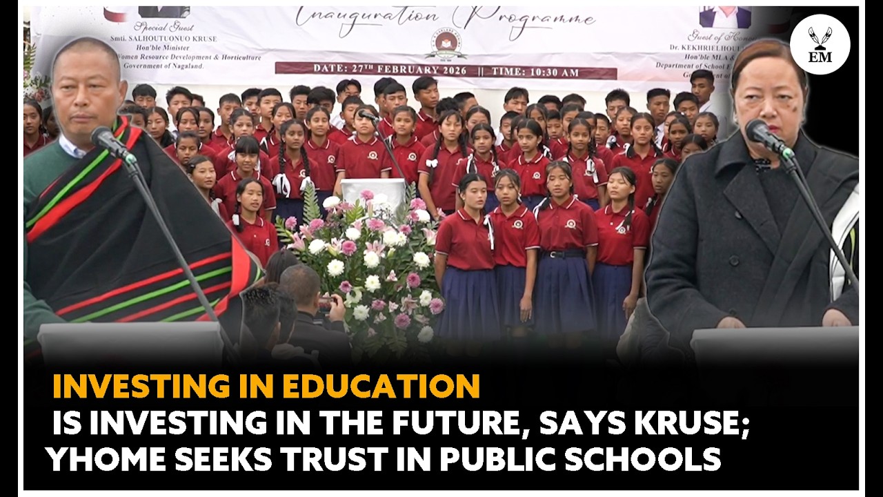 Kohima: Minister Kruse inaugurates upgraded Government High School, Daklane