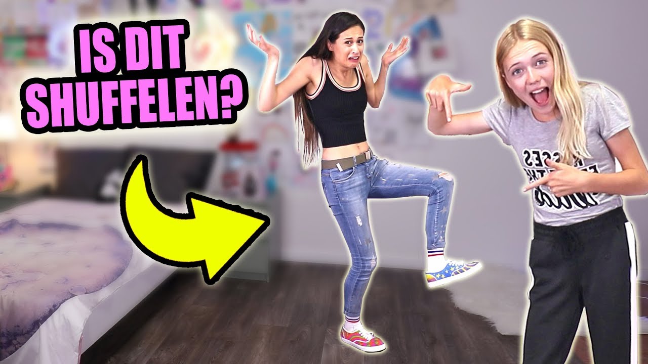 NINA SCHOTPOORT PROBEERT MIJ TE LEREN SHUFFELEN! || MeisjeDjamila