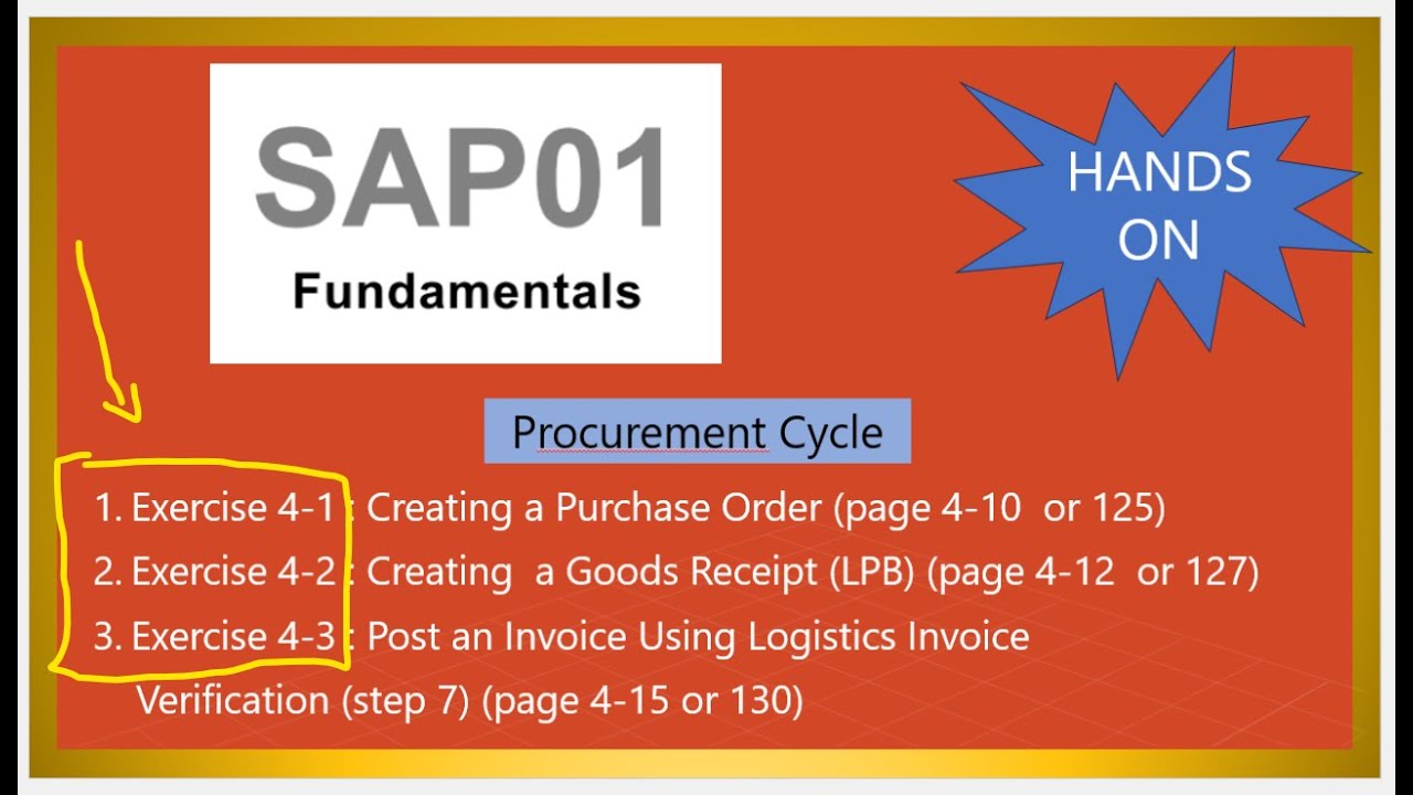 SAP 01 Fundamental Tip 2: Konsep dan Praktek Exercise 4-1, 4-2, & 4-3. Siklus Pembelian