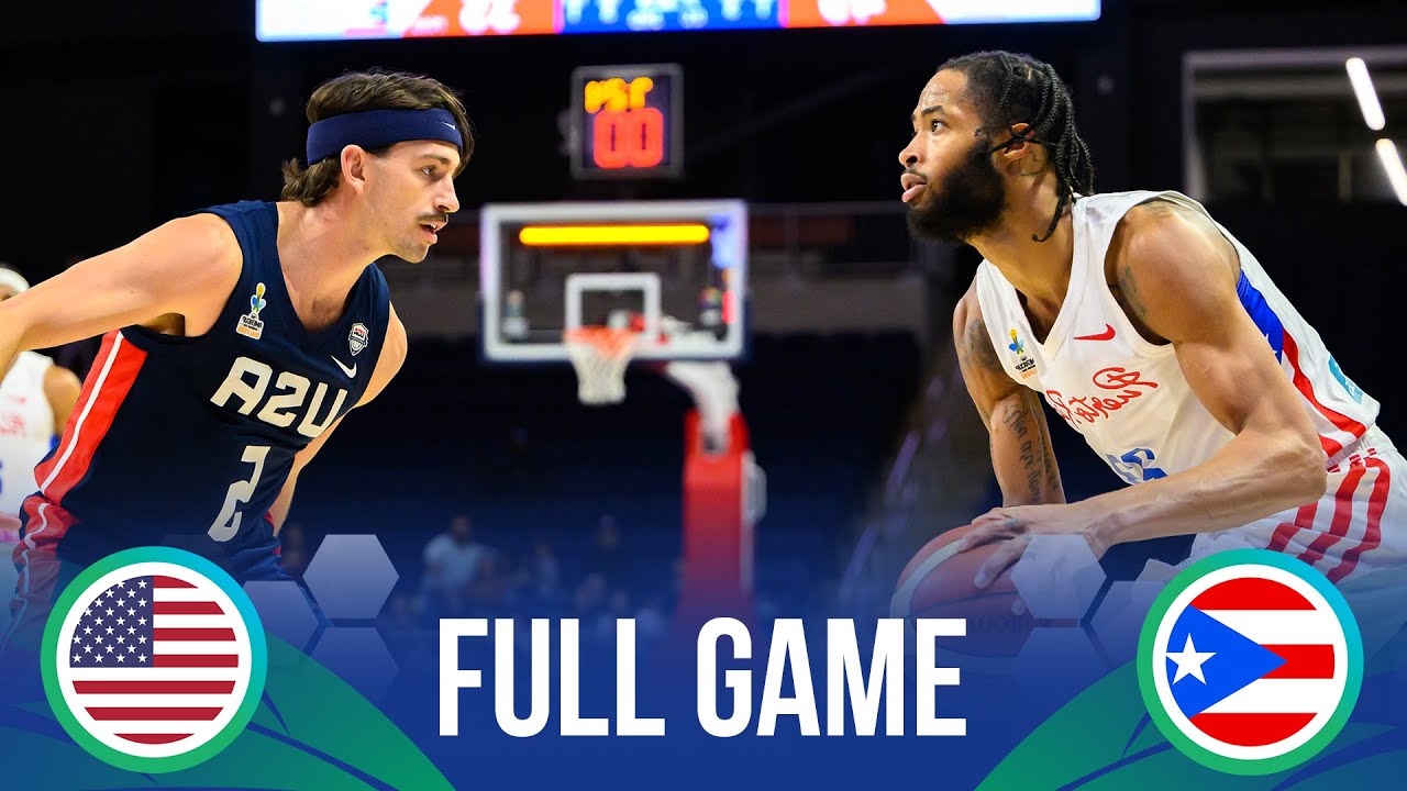 USA v Puerto Rico | Full Basketball Game | FIBA AmeriCup 2025 Qualifiers