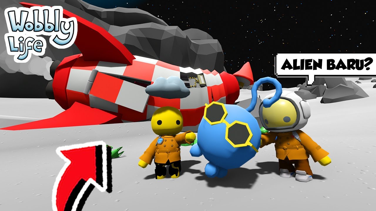 KITA PERGI KE BULAN DI WOBBLY LIFE!!!