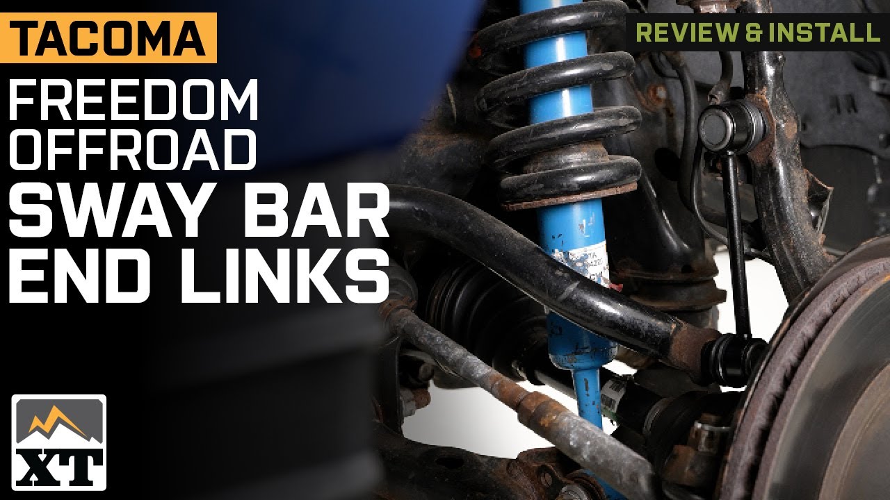 2005-2023 Tacoma Freedom Offroad Extended Front Sway Bar End links Review & Install