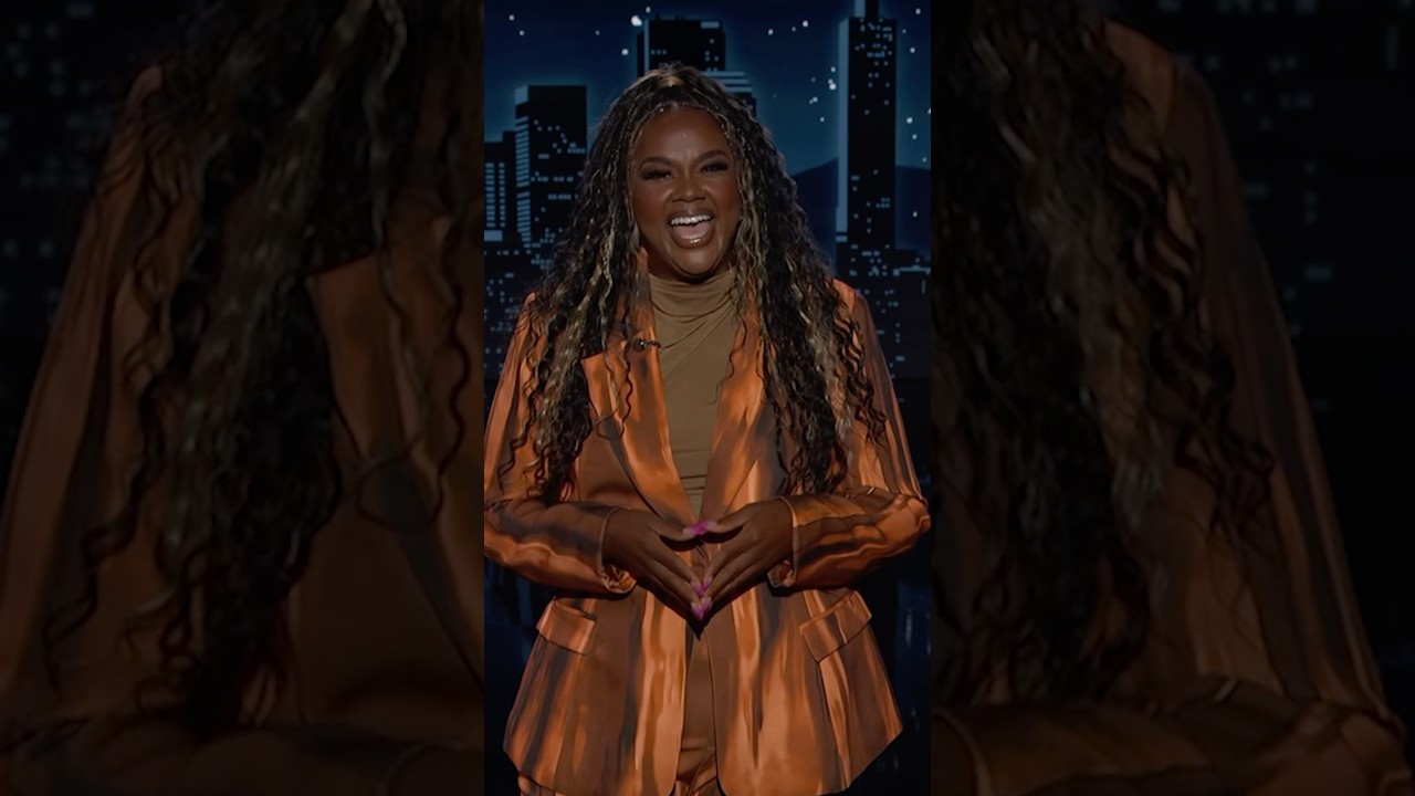 Guest Host Nicole Byer FORGOT she dated our announcer Lou! 🤣💕 #NicoleByer #LouWilson #Kimmel