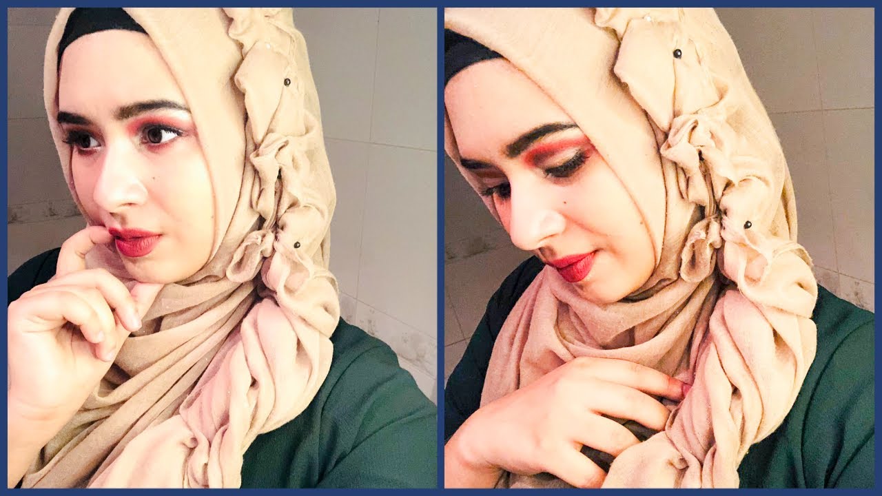 Hijab tutorial for party wear
