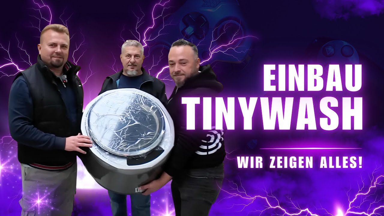 TINYWASH MINI WASCHMASCHINE EINBAU im WOHNMOBIL 2025 🫧 Jetzt wird gewaschen!
