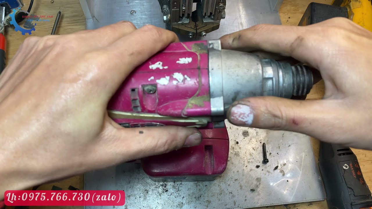 Sửa máy bắt vít hitachi nhật bãi bóp cò è è không chạy