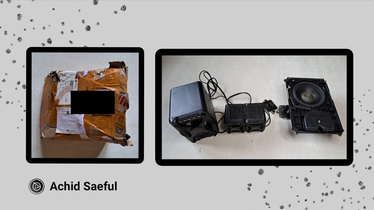 Unboxing Speaker Aktif 2.1 Kisonli, Speaker Subwoofer Polytron 5 Inch & Twitter Polytron Second