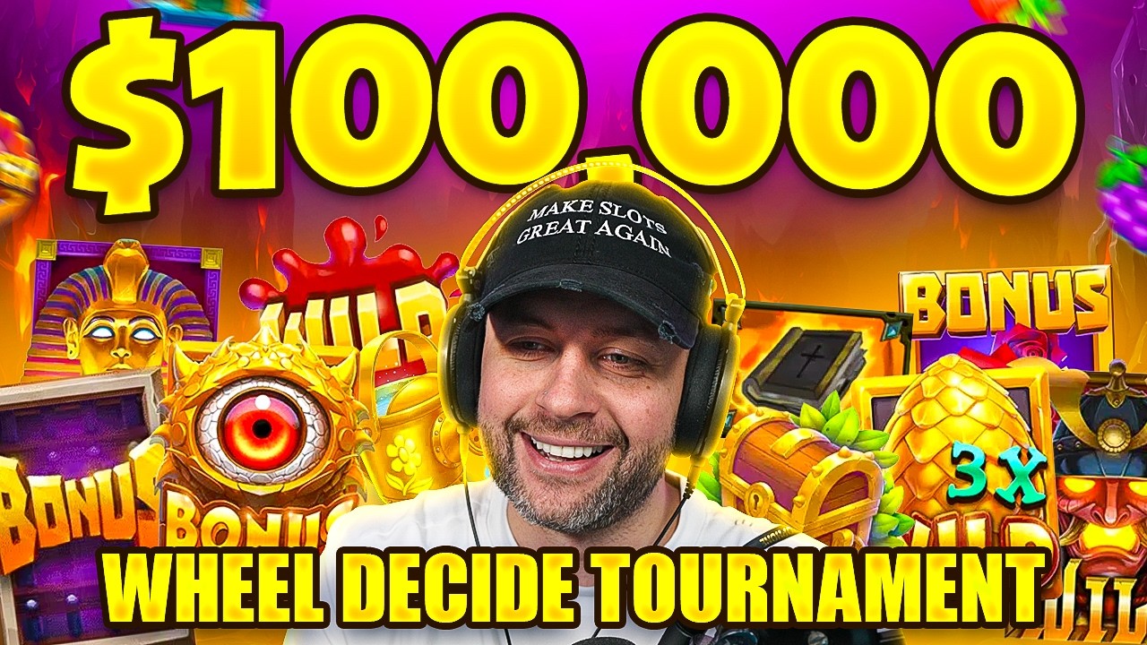 LETTING a WHEEL DECIDE our BONUSES on this $100,000 CRAZY TOURNAMENT!! (Bonus Buys)