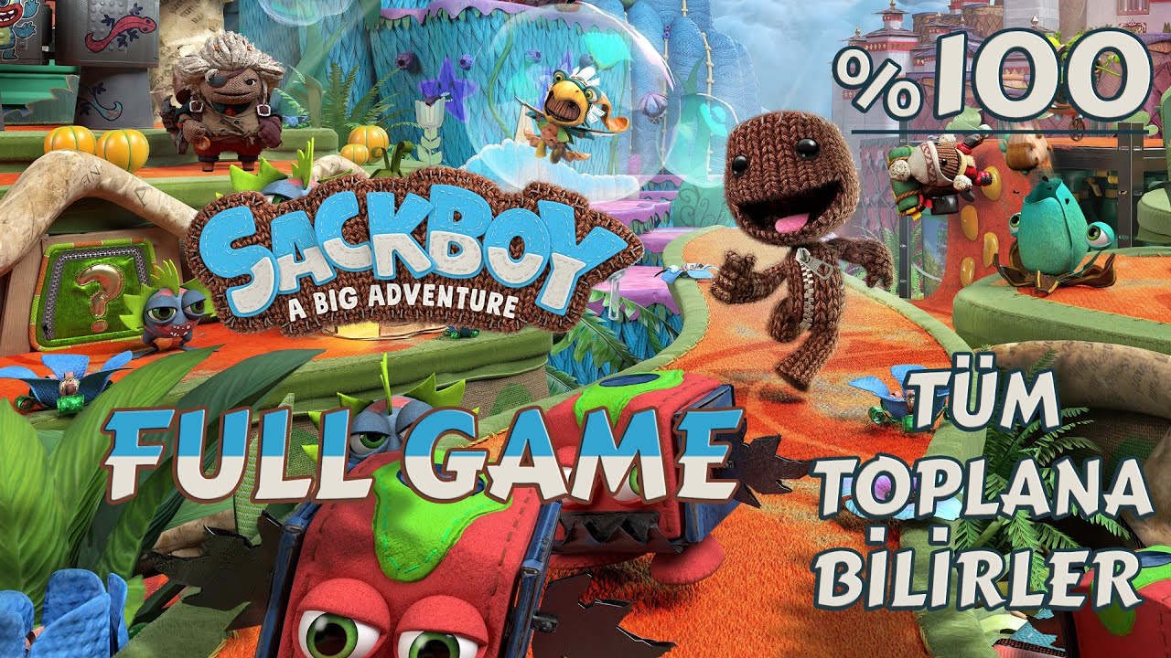 Sackboy: Büyük Macera | Full Game | Tüm Toplanabilirler | All Collectibles | %100 Completion