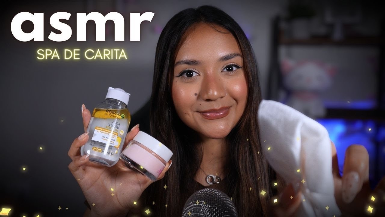 ASMR SPA DE CARITA PARA DORMIR / LIMPIEZA + MIMOS SUAVES (99,9% RELAJANTE)