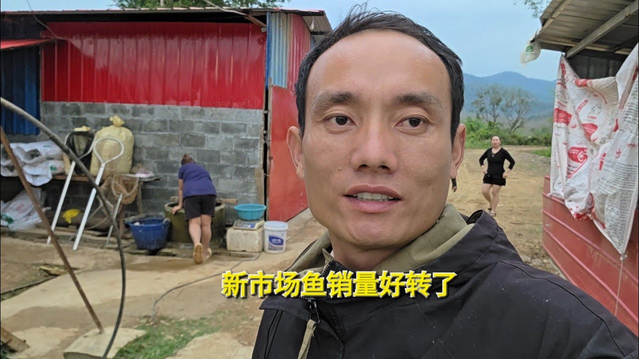 转租我们摊位的老挝大哥鱼的销量好转了