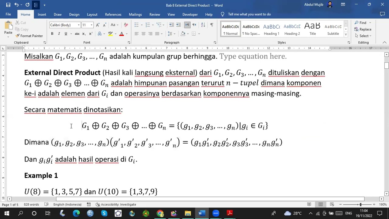 External Direct Product
