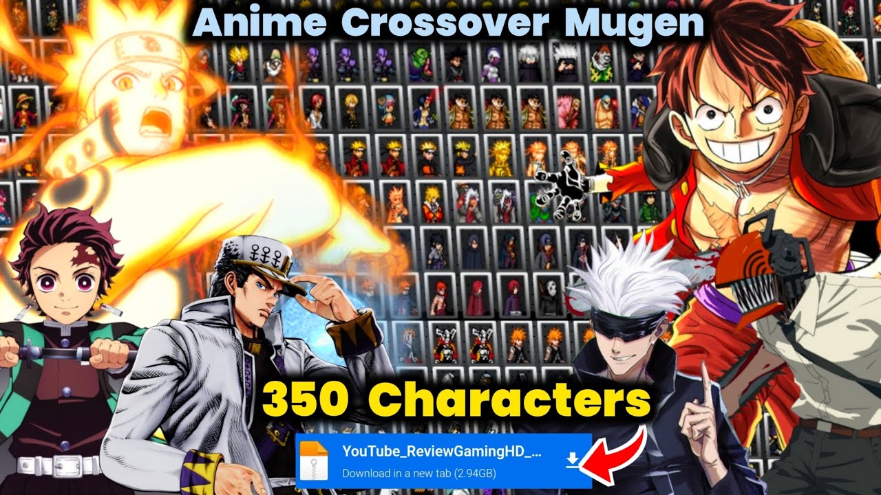 UPDATE‼️ ANIME CROSSOVER TECAM V2.7 MUGEN ANDROID - 350+ CHARACTERS BVN GAME OFFLINE 2025🔥