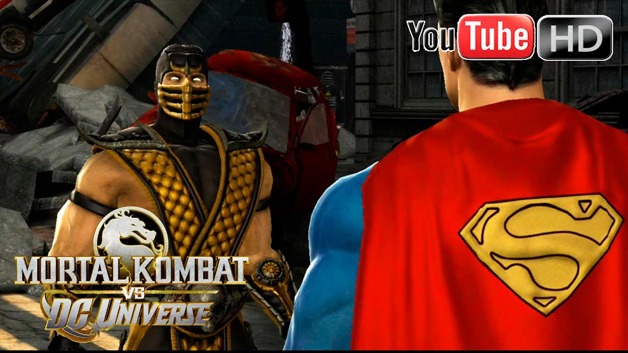 Mortal Kombat VS DC Universe [Xbox 360] - ✪ Scorpion Vs Superman ✪ | Full HD