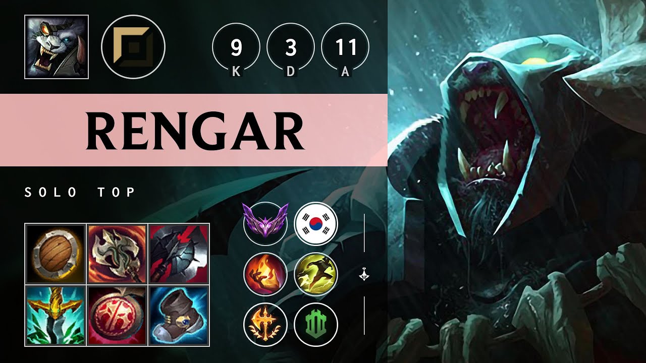 Rengar Top vs Mordekaiser - KR Master Patch 25.21